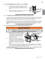 Preview for 93 page of Continental Fireplaces BCDV36CFNTR Installation And Operating Instructions Manual