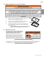 Preview for 119 page of Continental Fireplaces BCDV36CFNTR Installation And Operating Instructions Manual