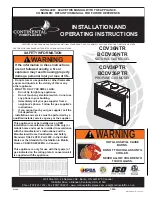 Continental Fireplaces BCDV36NTR Installation And Operating Instructions Manual preview