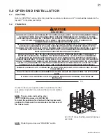 Предварительный просмотр 21 страницы Continental Fireplaces BCDV40-N Installation And Operating Instructions Manual