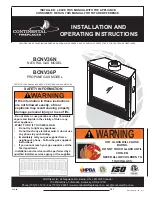 Continental Fireplaces BCNV36N Installation And Operating Instructions Manual preview