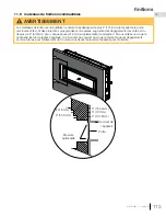 Предварительный просмотр 113 страницы Continental Fireplaces Builder CBHD4PGNA Installation And Operation Manual