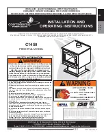 Continental Fireplaces C1450 Installation And Operating Instructions Manual preview