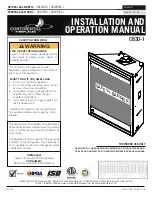 Предварительный просмотр 1 страницы Continental Fireplaces CB30-1 Installation And Operation Manual