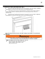 Preview for 27 page of Continental Fireplaces CB30NTR Installation And Operating Instructions Manual