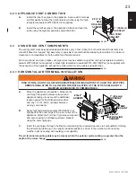 Preview for 23 page of Continental Fireplaces CB35NT Installation And Operating Instructions Manual