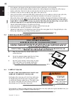 Preview for 44 page of Continental Fireplaces CB35NT Installation And Operating Instructions Manual