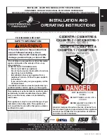 Continental Fireplaces CB36NTR Installation And Operating Instructions Manual preview