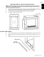 Предварительный просмотр 39 страницы Continental Fireplaces CBHD4N Installation And Operating Instructions Manual