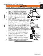 Preview for 23 page of Continental Fireplaces CBL36NTE Installation And Operating Instructions Manual