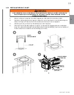 Preview for 77 page of Continental Fireplaces CBL36NTE Installation And Operating Instructions Manual