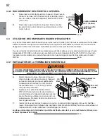 Preview for 82 page of Continental Fireplaces CBL36NTE Installation And Operating Instructions Manual