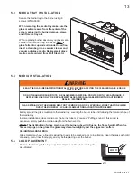 Preview for 13 page of Continental Fireplaces CDI-30GN Installation And Operating Instructions Manual