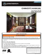 Continental Fireplaces CDI3-1 Owner'S Manual preview