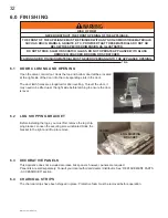 Preview for 32 page of Continental Fireplaces CDV70NT-2S Installation And Operating Instructions Manual