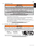 Preview for 25 page of Continental Fireplaces CDVS280N Installation And Operating Instructions Manual