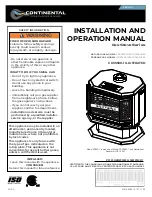 Preview for 1 page of Continental Fireplaces CDVS500-1 Installation And Operation Manual