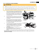 Preview for 21 page of Continental Fireplaces CDVS500-1 Installation And Operation Manual