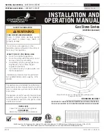 Preview for 1 page of Continental Fireplaces CDVS500N Installation And Operation Manual