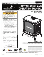 Предварительный просмотр 1 страницы Continental Fireplaces CDVS600-1N Installation And Operation Manual