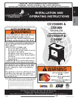 Continental Fireplaces CDVS600-N Installation And Operating Instructions Manual предпросмотр