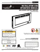 Предварительный просмотр 1 страницы Continental Fireplaces CEFL100FH Installation And Operation Manual