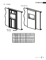 Предварительный просмотр 11 страницы Continental Fireplaces CEFL100FH Installation And Operation Manual