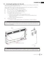 Предварительный просмотр 13 страницы Continental Fireplaces CEFL100FH Installation And Operation Manual