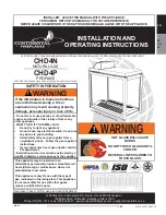 Continental Fireplaces CHD4N Installation And Operating Instructions Manual preview