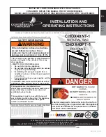 Continental Fireplaces CHDX40NT-1 Installation And Operating Instructions Manual preview