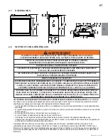 Предварительный просмотр 61 страницы Continental Fireplaces CHDX40NT-1 Installation And Operating Instructions Manual