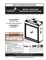 Предварительный просмотр 1 страницы Continental Fireplaces CHDX40NT Installation And Operating Instructions Manual