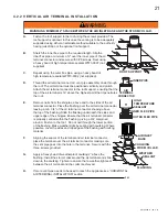 Предварительный просмотр 21 страницы Continental Fireplaces CHDX40NT Installation And Operating Instructions Manual