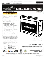 Preview for 1 page of Continental Fireplaces CL38 Installation Manual