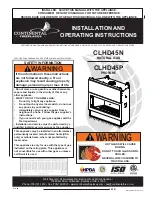 Continental Fireplaces CLHD45N Installation And Operating Instructions Manual preview