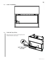 Preview for 33 page of Continental Fireplaces CLHD45N Installation And Operating Instructions Manual