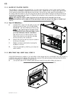 Preview for 46 page of Continental Fireplaces CLHD45N Installation And Operating Instructions Manual