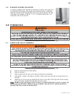 Предварительный просмотр 13 страницы Continental Fireplaces CVF36N Installation And Operating Instructions Manual