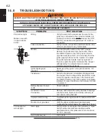 Preview for 42 page of Continental Fireplaces CWHD31N Installation And Operating Instructions Manual