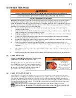 Preview for 21 page of Continental Fireplaces CWHVF31N Installation And Operating Instructions Manual