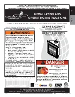 Предварительный просмотр 1 страницы Continental Fireplaces CX70NT Installation And Operating Instructions Manual