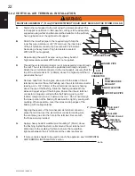 Предварительный просмотр 22 страницы Continental Fireplaces CX70NT Installation And Operating Instructions Manual