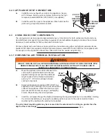 Предварительный просмотр 23 страницы Continental Fireplaces CX70NT Installation And Operating Instructions Manual