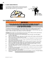 Preview for 42 page of Continental Fireplaces CX70NTE Installation And Operating Instructions Manual