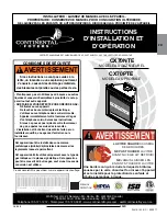 Preview for 55 page of Continental Fireplaces CX70NTE Installation And Operating Instructions Manual