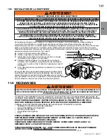 Preview for 101 page of Continental Fireplaces CX70NTE Installation And Operating Instructions Manual