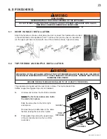 Предварительный просмотр 23 страницы Continental Fireplaces CZ-26 Installation And Operating Instructions Manual