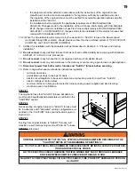 Предварительный просмотр 19 страницы Continental Heating & Cooling CHMF150 Installation And Operating Instructions Manual