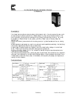 Предварительный просмотр 1 страницы Continental Hydraulics CEM-MS-A Installation Manual