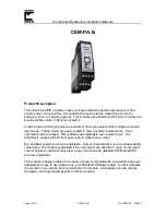 Preview for 1 page of Continental Hydraulics CEM-PA-B Installation Manual